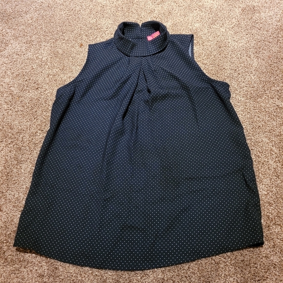 Catherine Malandrino Tops - COPY - Catherine malandrino sleeveless polka-dot shirt